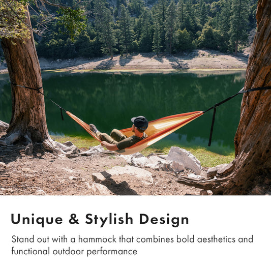 Suparpine Hammock for Camping with Straps Included | Light Orange