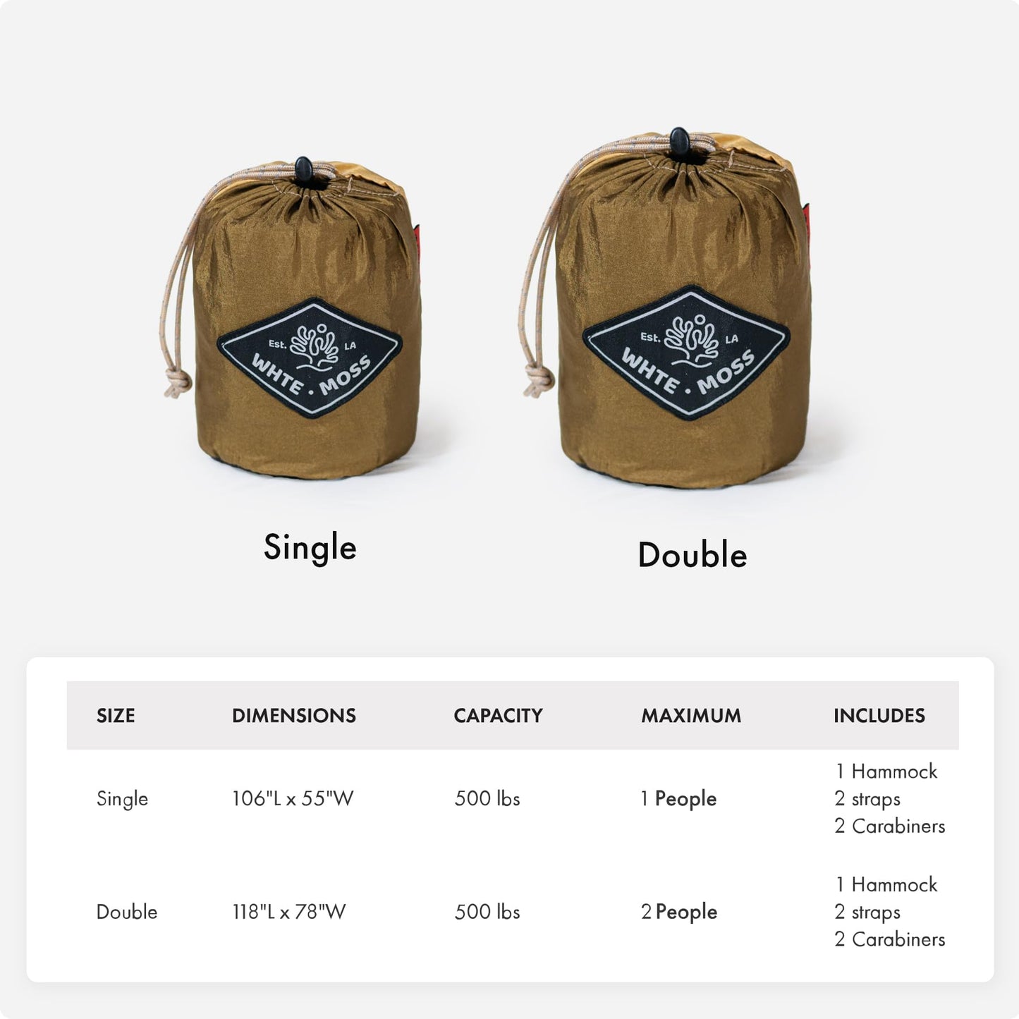 Suparpine Hammock for Camping with Straps Included | Sand