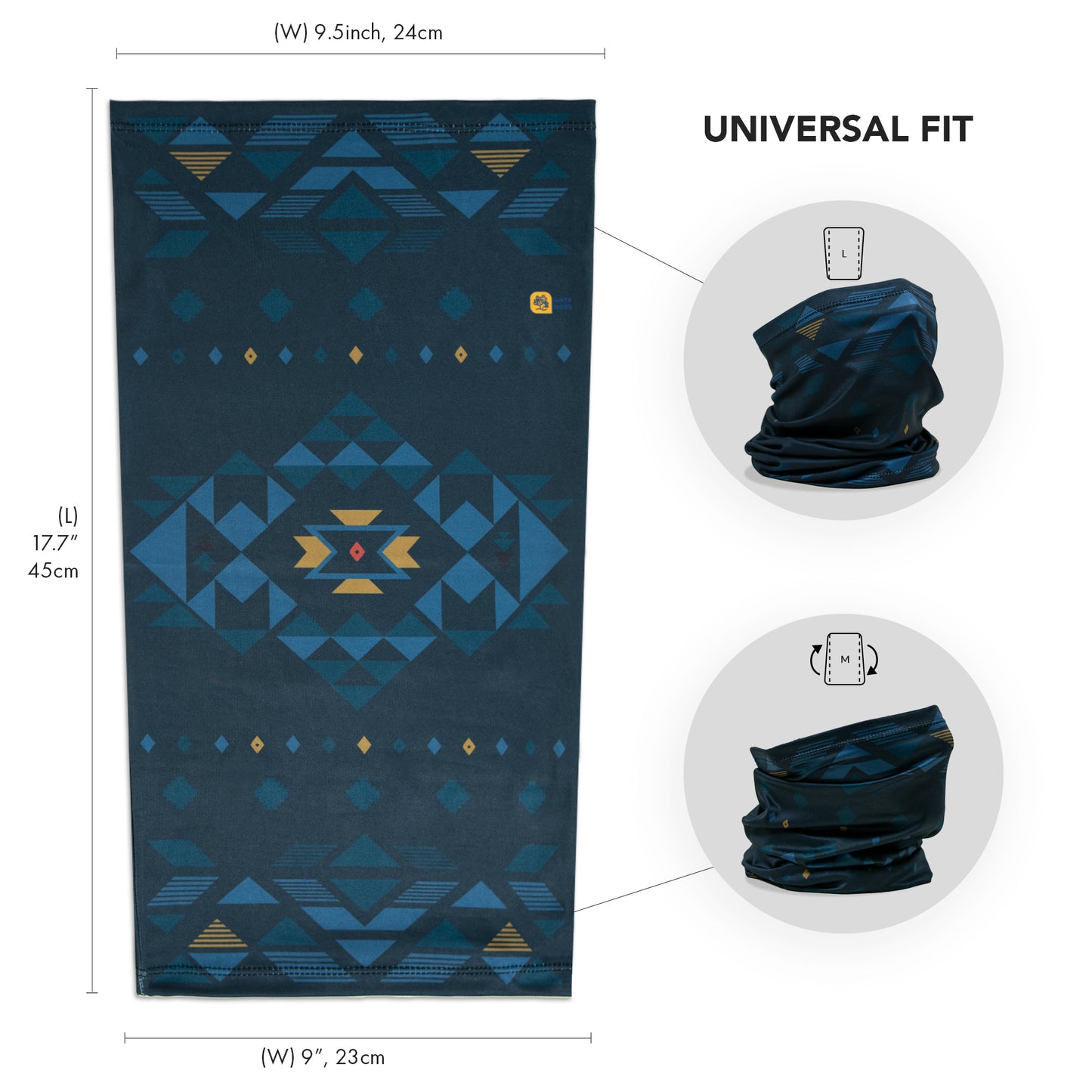 Performance cooling neck gaiter | Navajo Blue