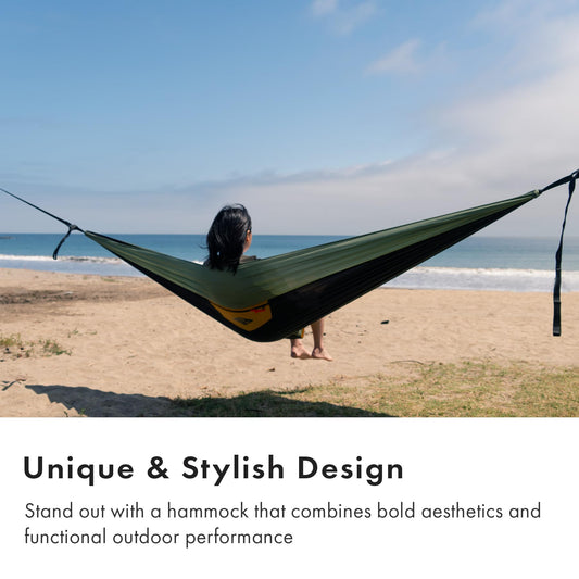 Suparpine Hammock for Camping with Straps Included | Deep Moss