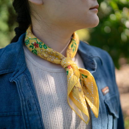 The three hares Bandana | Yellow