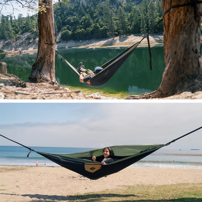 Suparpine Hammock for Camping with Straps Included | Deep Moss