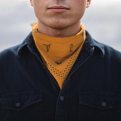 Origami Bird Bandana | Yellow