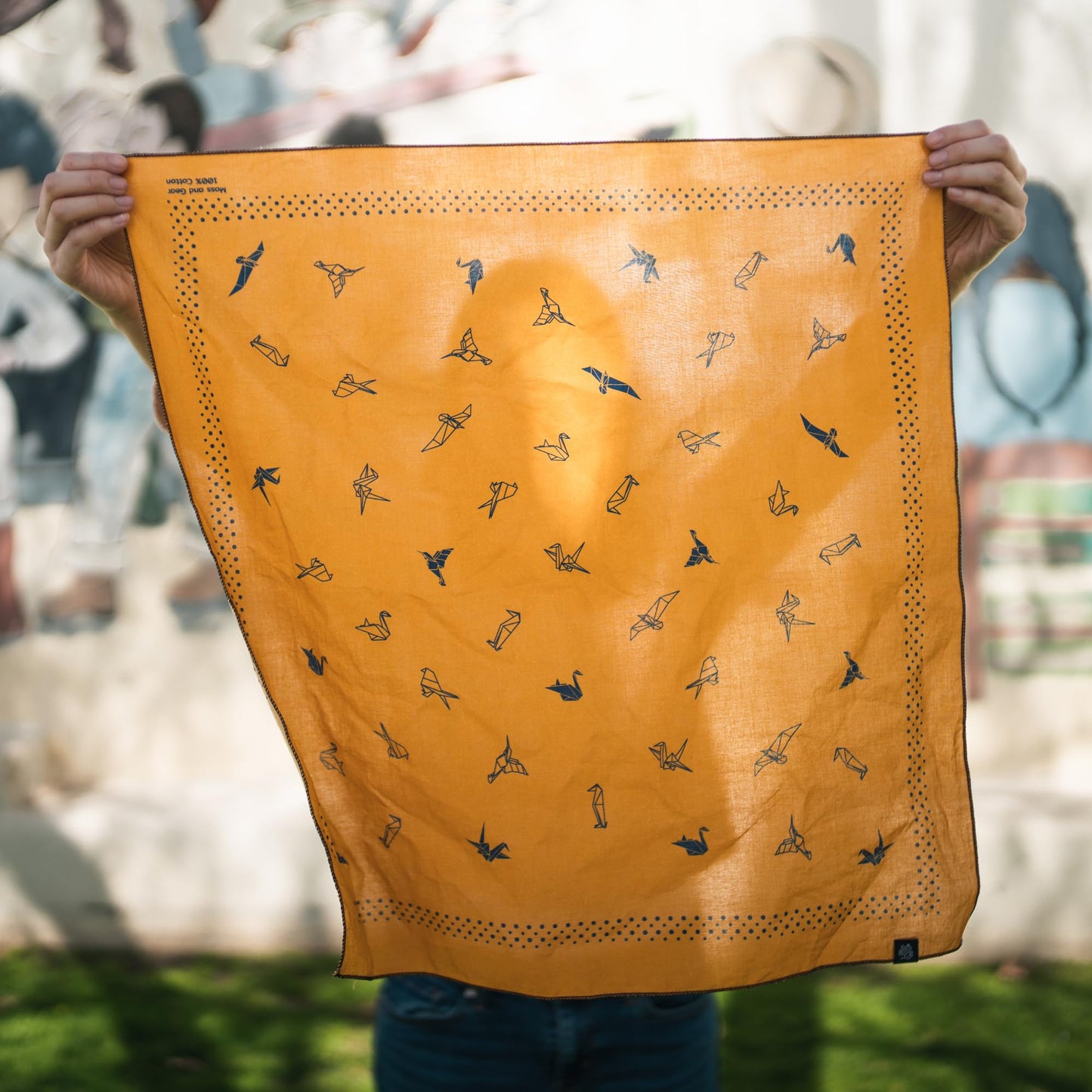Origami Bird Bandana | Yellow