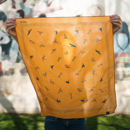 Origami Bird Bandana | Yellow