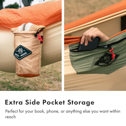 Suparpine Hammock for Camping with Straps Included | Light Orange