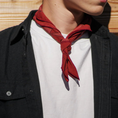 WHTE MOSS Origami wildlife Bandana - Flat lay arrangement of Japanese style Breathable high-quality fabric. Perfect for hikin