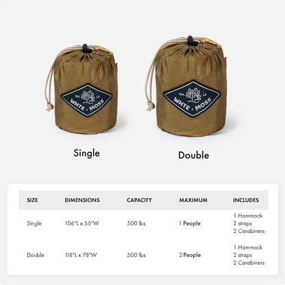 Suparpine Hammock for Camping with Straps Included | Sand