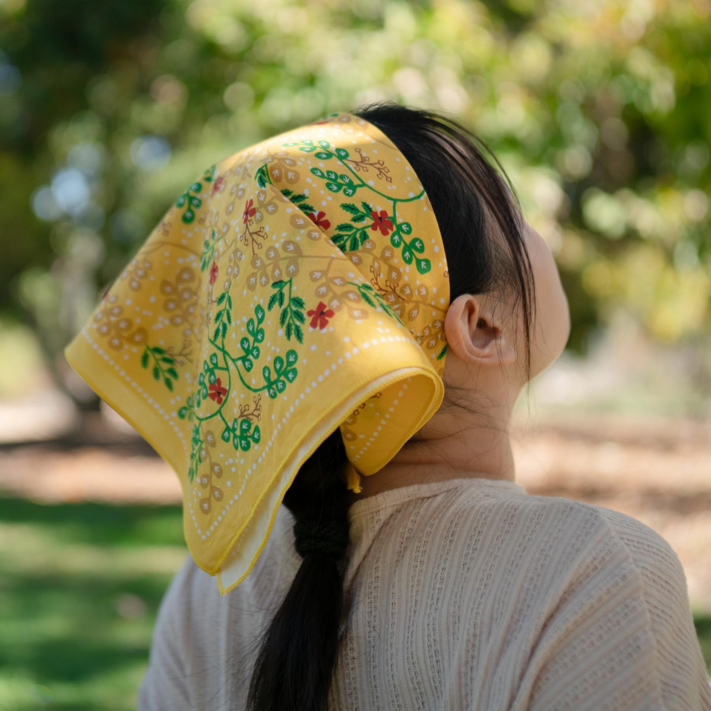 The three hares Bandana | Yellow