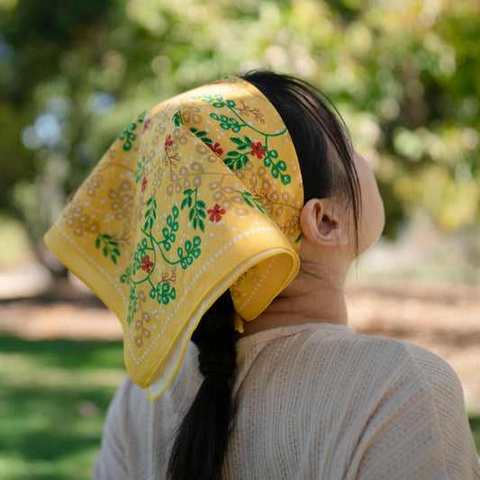 The three hares Bandana | Yellow
