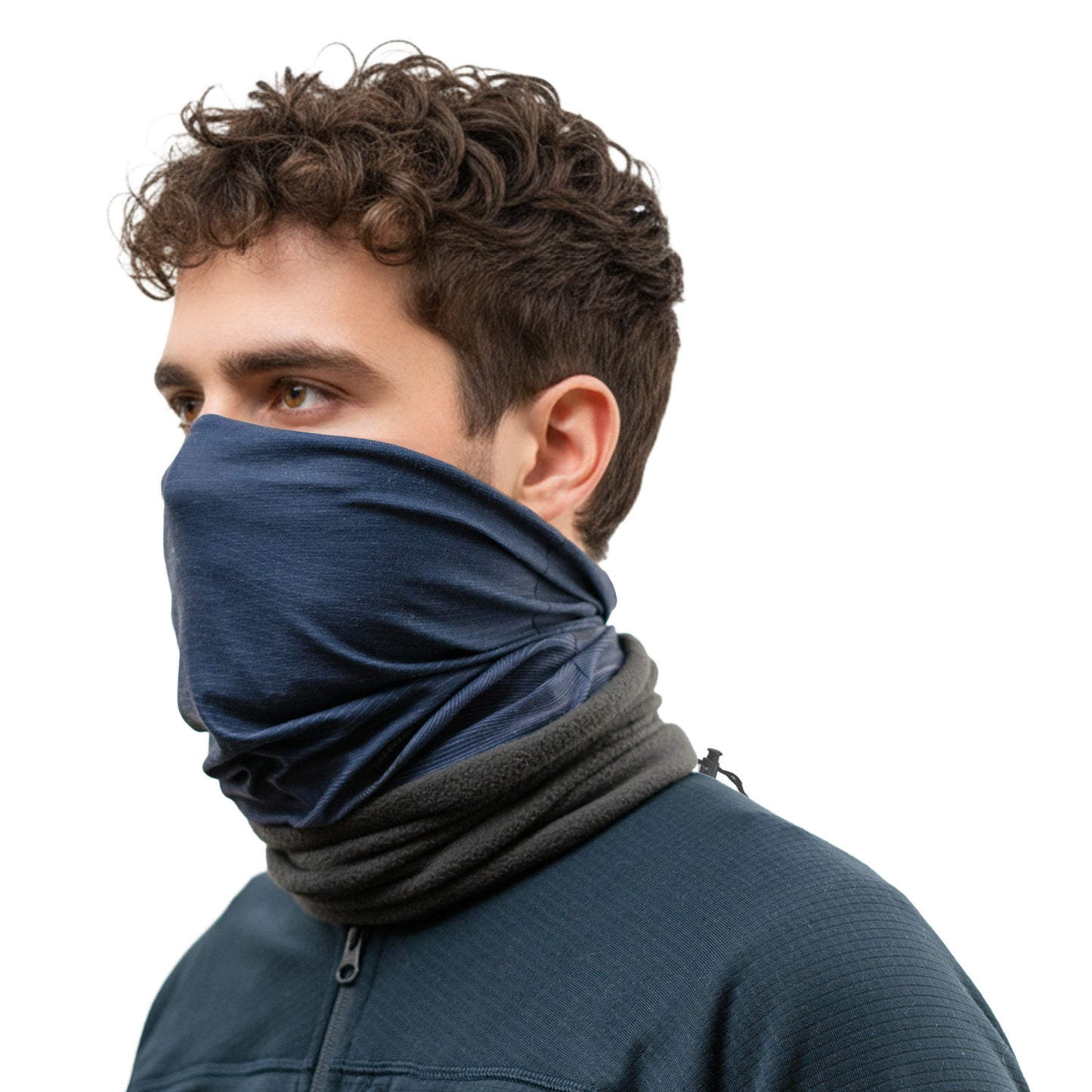 Winter neck gaiter, Ski Mask, Half Balaclava | Blue