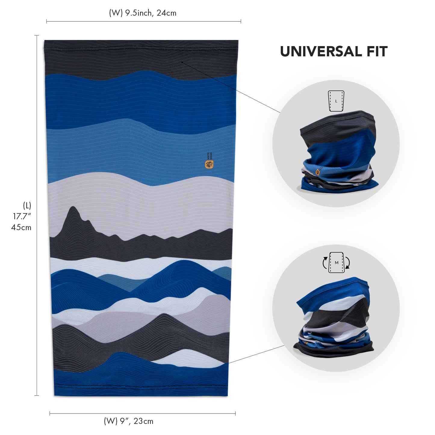 Performance cooling neck gaiter | Mountain Azure