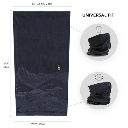 Performance cooling neck gaiter | Mountain Black