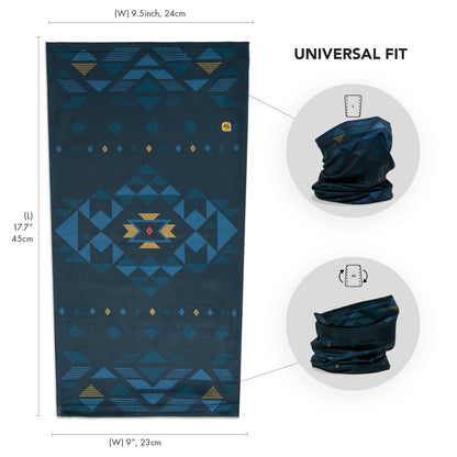 Performance cooling neck gaiter | Navajo Blue