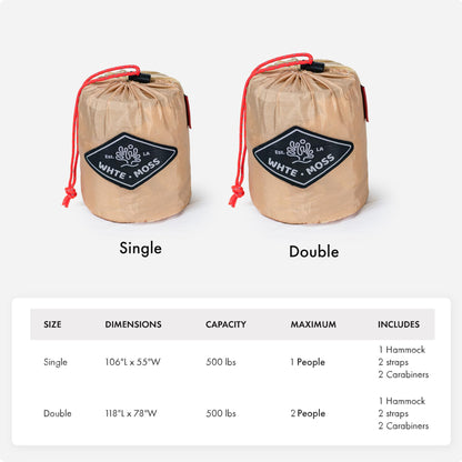 Suparpine Hammock for Camping with Straps Included | Light Orange