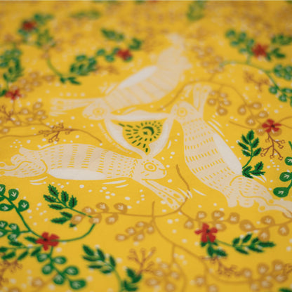 The three hares Bandana | Yellow