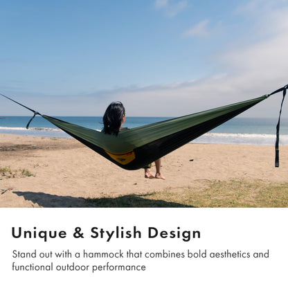 Suparpine Hammock for Camping with Straps Included | Deep Moss