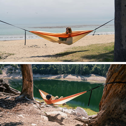 Suparpine Hammock for Camping with Straps Included | Light Orange
