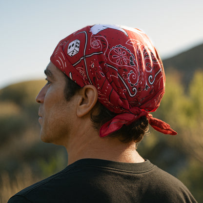 Roll the dice bandana | Red