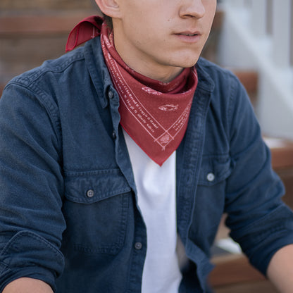 Lucky Angler Bandana | Red