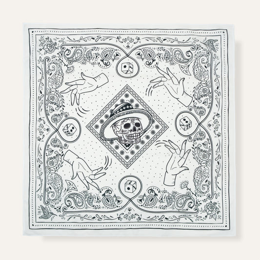 Roll the dice bandana | White
