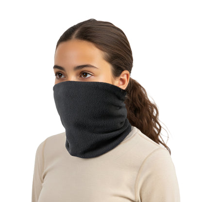 Winter neck gaiter, Ski Mask, Half Balaclava | White